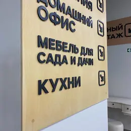 Табличка-указатель из оргстекла
